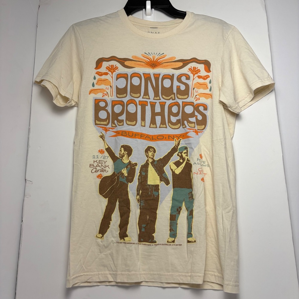 Jonas Brothers Buffalo NY Tour Shirt Five Albums One Night Key Bank Center Small